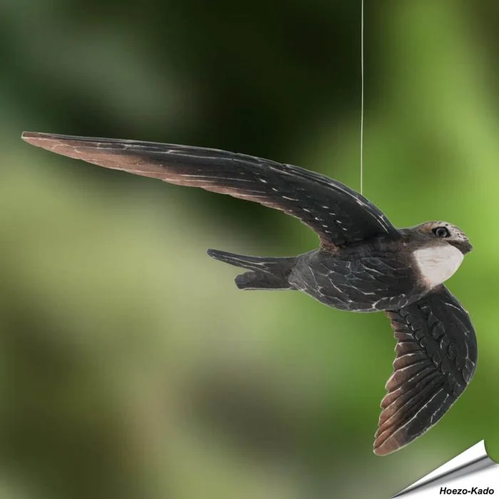Mauersegler (Apus apus) | Handgeschnitzter Holzvogel