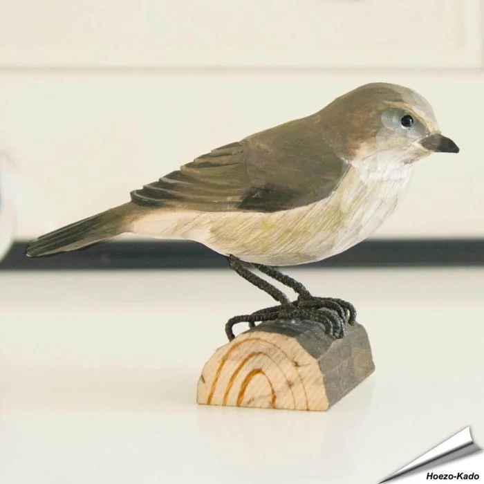 Zilpzalp (Phylloscopus collybita) | Handgeschnitzter Vogel