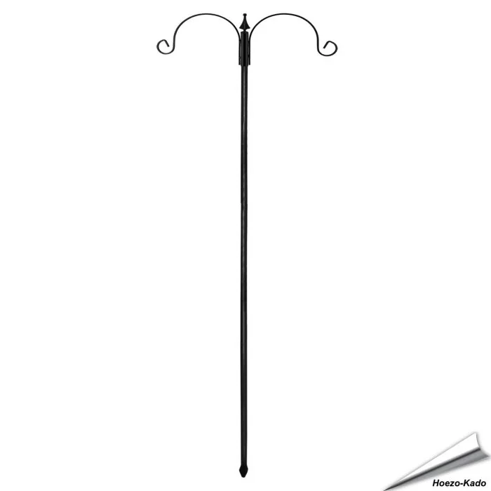TANGTEA Doppel-Schäferhaken Für Draußen – 200 Cm, 5 Zinken, Verstellbar, Schwarz