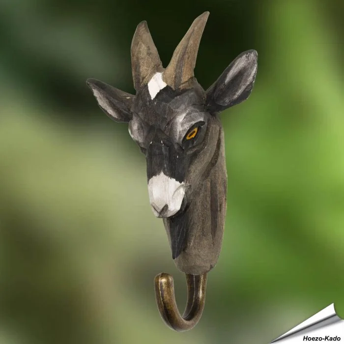 Kleiderhaken - Hausziege | Handgefertigt | Alles für Vögel