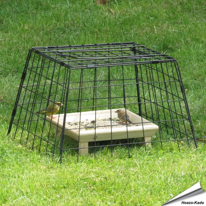 Schutzkäfig für Grundfuttertische (schwarz) - Alles für Vögel