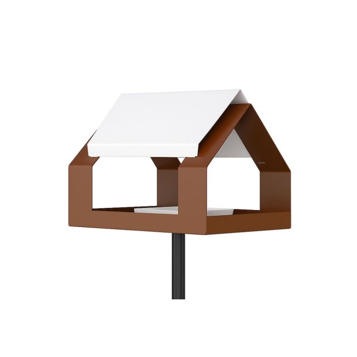 The Barn - Voederhuis op paal - Bruin Metaal