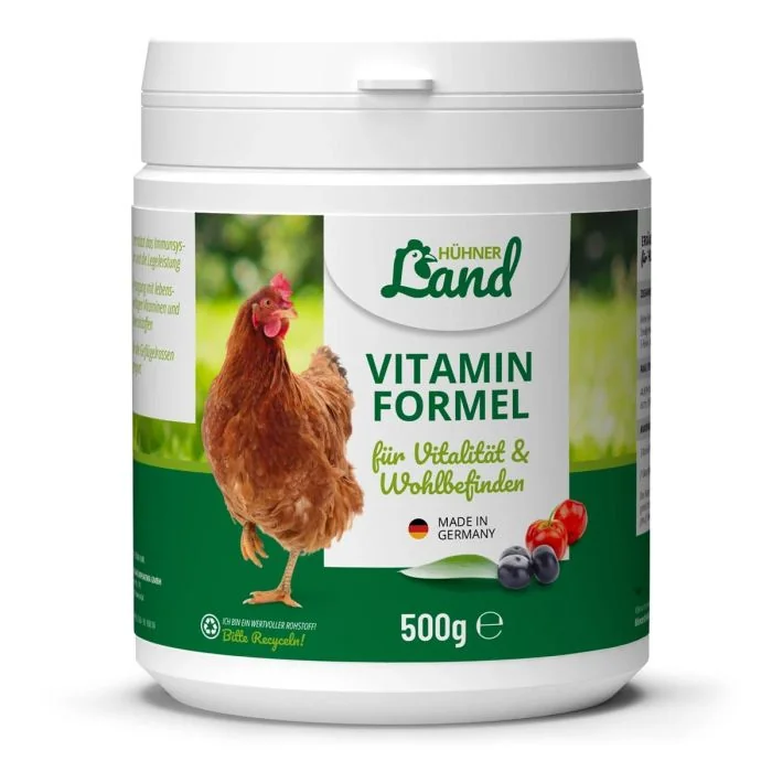 Vitaminformel für Hühner und Geflügel ✔️ Unterstützt das Immunsystem ✔️ Fördert Wohlbefinden und Vitalität ✔️ Für alle Geflügelarten geeignet ➤ Kaufe online bei Alles für Vögel