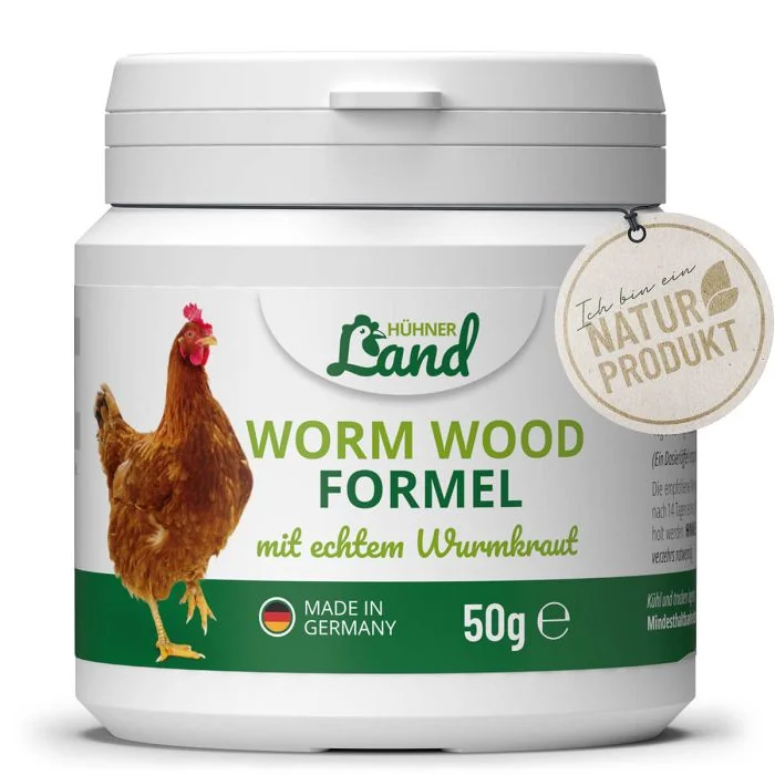 Wurmkur von HÜHNER Land für Geflügel ✔️ Mit echtem Wurmkraut ✔️ Natürliche Unterstützung nach der Wurmkur ✔️ Bestelle jetzt online im Alles für Vögel Shop