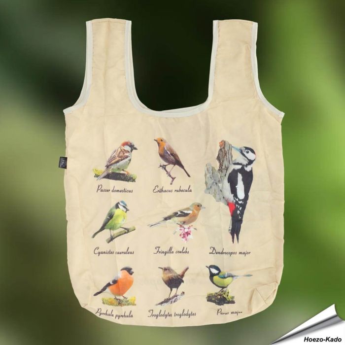 Stilvolle faltbare Einkaufstasche mit Vogelmotiv ✔️ robust, geräumig & leicht ✔️ Ideal für Einkäufe, Strand & Alltag ➤ Jetzt bei Alles für Vögel bestellen!