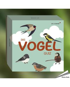 Das Vogel-Quiz - Spezial für Natur- und Vogelfreunde ✔️ 66 liebevoll gestaltete Quizkarten ✔️ Für Spieleabende, Ausflüge und als Geschenk ✔️ Bestelle bei Alles für Vögel