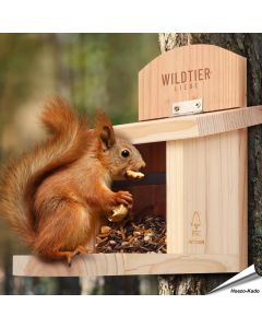 Futterhaus für Eichhörnchen | FSC-zertifiziertes Massivholz | Alles für Vögel