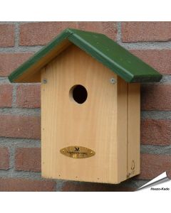 Nistkasten aus Holz mit Einflugöffnung 34mm ✔️ Komplett aus Holz (FSC 100%) ✔️ Geeignet für Haussperlinge und andere kleine Vogelarten ✔️ Kaufe bei Alles für Vögel