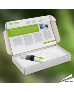 Verhindere Vogelschlag mit dem Birdpen ✔️ Unsichtbare UV-Markierung für Glas ✔️ Einfach, effektiv & wetterfest ➤ Jetzt online bestellen bei Alles für Vögel