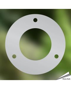 Sicherungsschild rund für Nistkästen aus rostfreiem Stahl ✔️ Verkleinert die Einflugöffnung auf 32mm ✔️ Schützt vor Spechten ✔️ Geeignet für Kohlmeisen und andere kleine Vögel ✔️ Bestelle online bei Alles für Vögel