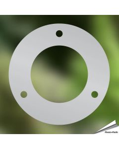 Sicherungsschild rund für Nistkästen aus rostfreiem Stahl ✔️ Verkleinert die Einflugöffnung auf 34mm ✔️ Schützt vor Spechten ✔️ Geeignet für Haussperlinge und andere kleine Vögel ✔️ Bestelle online bei Alles für Vögel