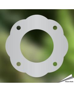 Sicherungsschild - Rosette für Nistkästen aus rostfreiem Stahl ✔️ Verkleinert die Einflugöffnung auf 32mm ✔️ Schützt vor Spechten ✔️ Geeignet für Kohlmeisen und andere kleine Vögel ✔️ Bestelle online bei Alles für Vögel