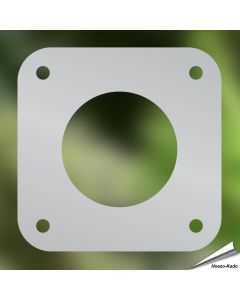 Sicherungsschild für Nistkästen aus rostfreiem Stahl ✔️ Verkleinert die Einflugöffnung auf 34mm ✔️ Schützt vor Spechten ✔️ Geeignet für Sperlinge und andere kleine Vögel ✔️ Bestelle online bei Alles für Vögel