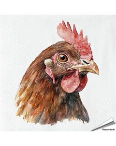 Servietten - Haushuhn | FSC-Papier | Alles für Vögel