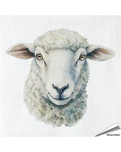 Hochwertige 3-lagige Servietten mit Schaf-Motiv ✔️ Bringe das Landleben auf den Tisch ✔️ FSC-zertifiziert, biologisch abbaubar ➤ Bestelle im Alles für Vögel Shop