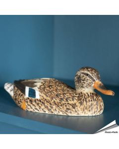 Stockente Weibchen | Handgeschnitzter Holzvogel - DecoBird