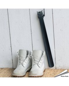 Schuhlöffel aus Metall - Eulenmotiv | Alles für Vögel