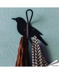 Silhouetten-Kleiderhaken Amsel