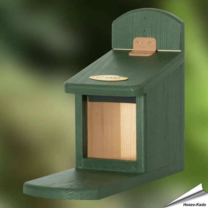 Eichhörnchen-Futterhaus aus Holz - Speziell für einheimische Eichhörnchen entwickelt - Alles für Vögel
