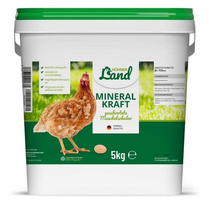 HÜHNER Land Mineral Kraft bei Alles für Vögel kaufen ✔️ Optimale Calciumversorgung für stabile Eierschalen & gesunde Hühner ➤ Jetzt online bestellen!