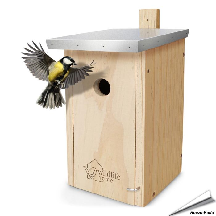 Nistkasten Meisen mit Metalldach - Für Kohlmeisen und Co. (32mm)