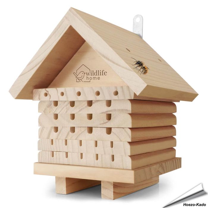 Nistkasten für Solitärbienen aus Holz, artgerechte Bauweise - Alles für Vögel