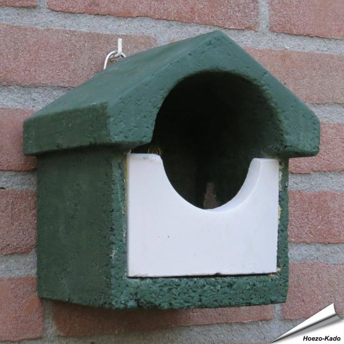 Nistkasten aus Holzbeton (WoodStone) | Halbhöhlenbrüter