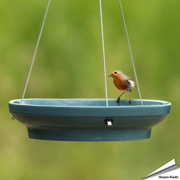 Hängende Wasserschale für Vögel (blau)