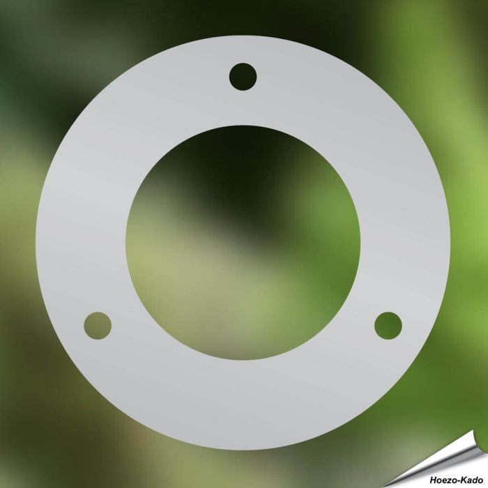 Sicherungsschild rund für Nistkästen aus rostfreiem Stahl ✔️ Verkleinert die Einflugöffnung auf 34mm ✔️ Schützt vor Spechten ✔️ Geeignet für Haussperlinge und andere kleine Vögel ✔️ Bestelle online bei Alles für Vögel