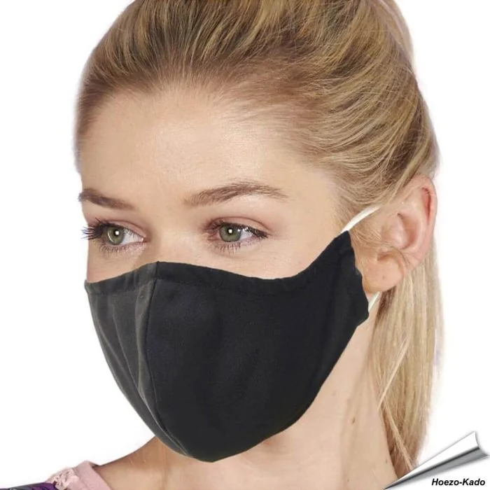 Wiederverwendbarer Mundschutz - Schwarz