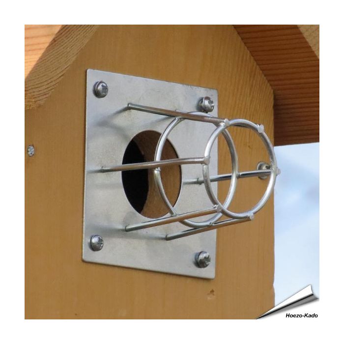 Nistkasten-Schutz aus Metall gegen Nesträuber | www.allesfuervoegel.de