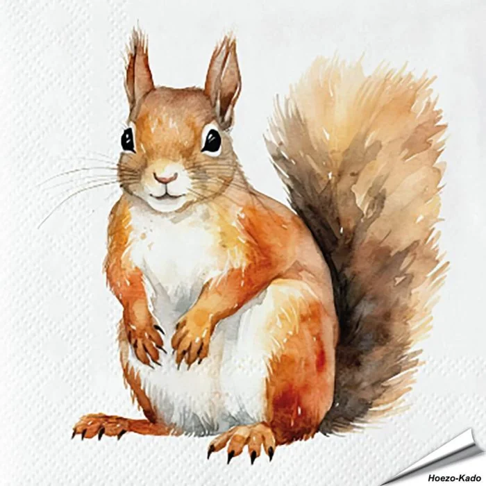Eichhörnchen-Servietten von Esschert Design | Alles für Vögel