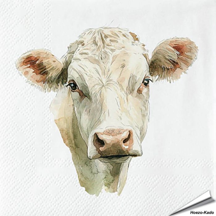 Hochwertige 3-lagige Servietten mit Kuh-Motiv ✔️ Bringe das Landleben auf den Tisch ✔️ FSC-zertifiziert, biologisch abbaubar ➤ Bestelle jetzt bei Alles für Vögel