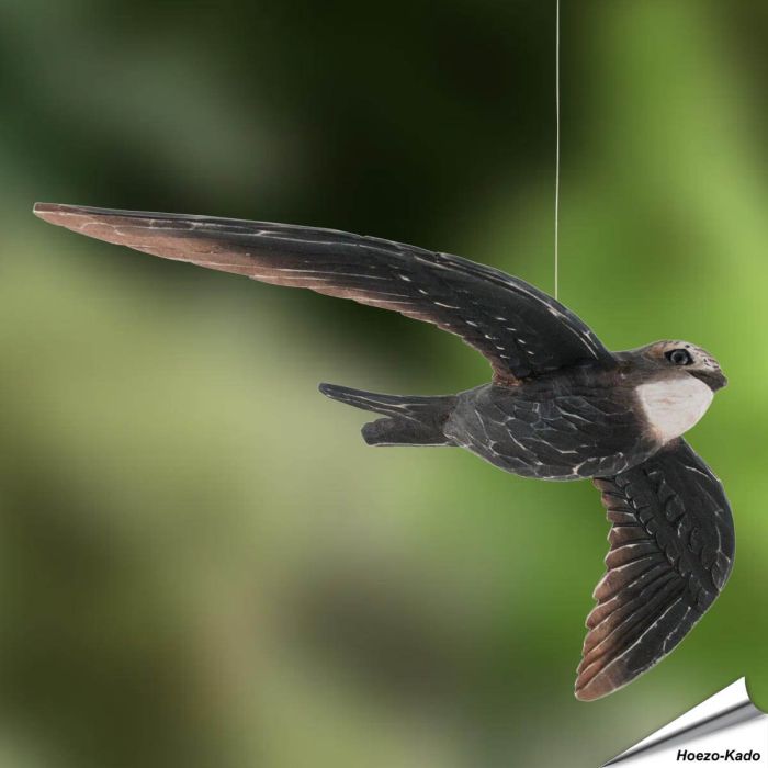 Mauersegler (Apus apus) | Handgeschnitzter Holzvogel