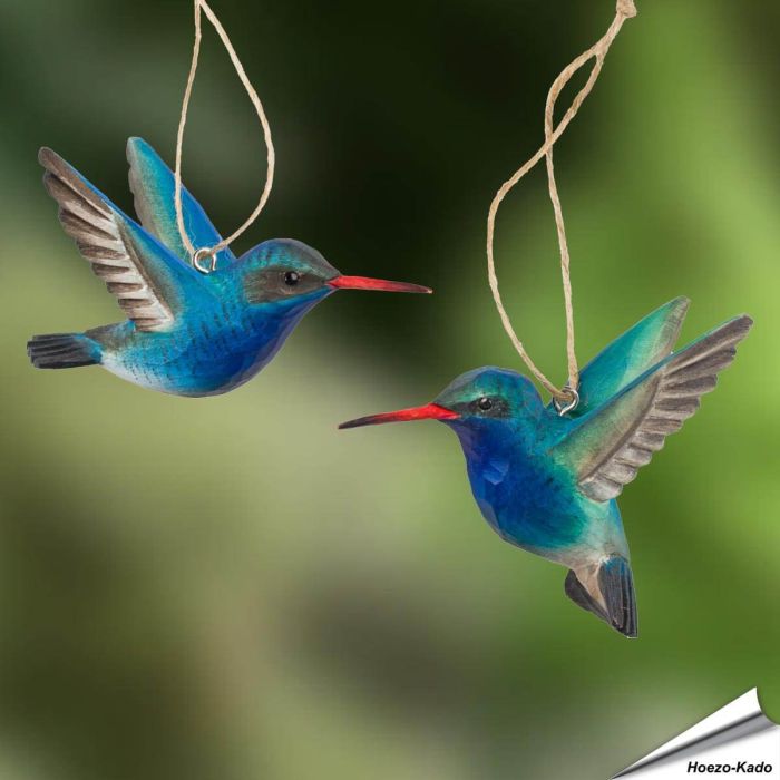 Breitschnabelkolibris (Cynanthus latirostris) | Handgeschnitzt