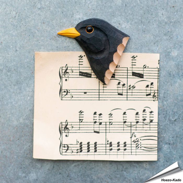 Kühlschrankmagnet - Amsel