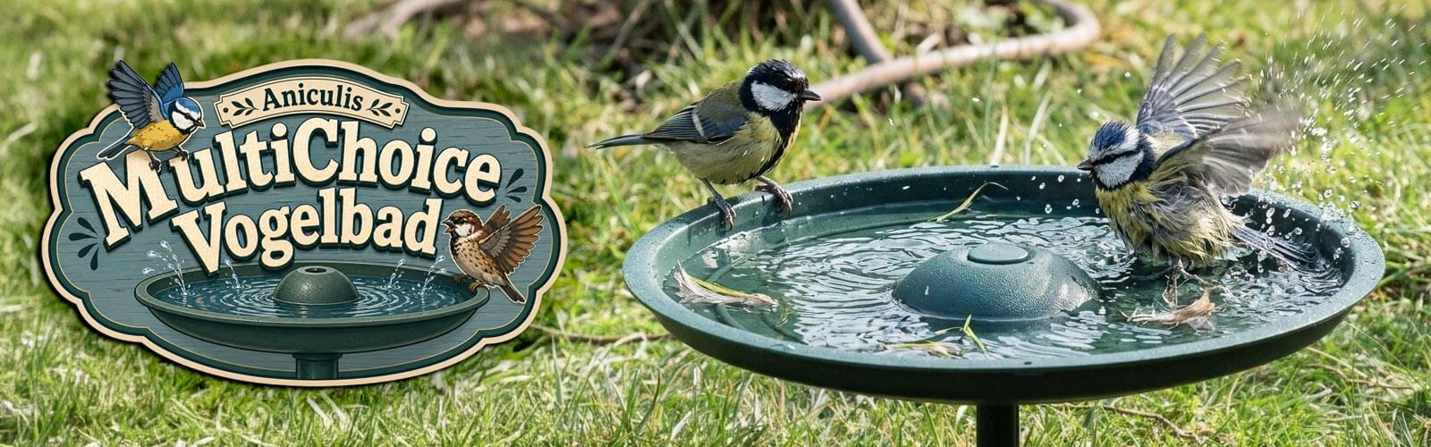 Aniculis MultiChoice Vogelbad - Ideal für Gärten, Balkone... Aniculis MultiChoice Vogelbad - Ideal für Gärten, Balkone...