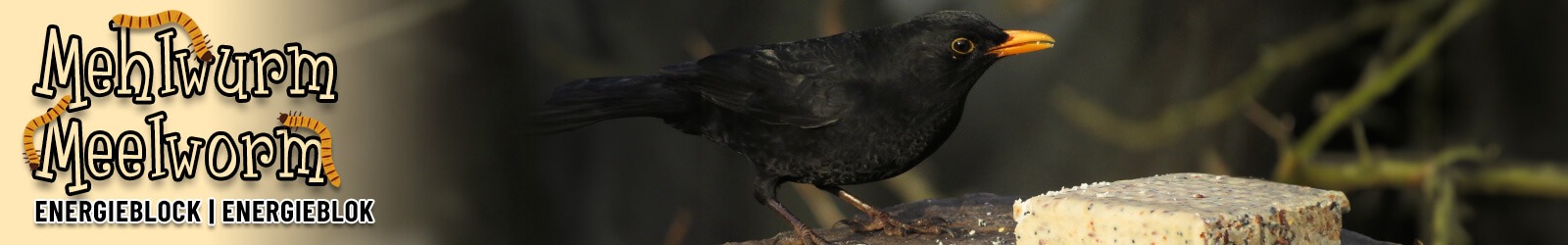 Mehlwurm Energieblock f&uuml;r Wildv&ouml;gel von Aniculis - Hochwertige Zutaten - und die V&ouml;gel lieben sie