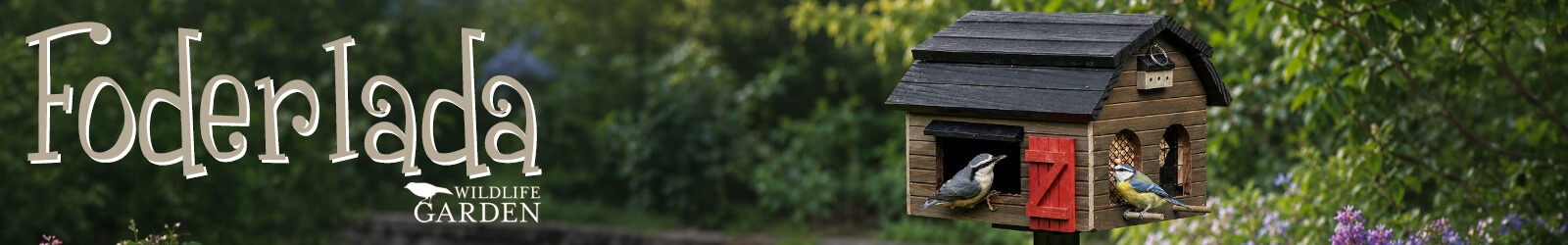 Foderlada Futterhaus von Wildlife Garden - Perfekt f&uuml;r kleine Gartenv&ouml;gel