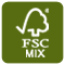 The FSC® Mix logo was introduced in 2004 and allows manufacturers to mix FSC® certified material with uncertified materials in FSC® labeled products under controlled conditions.