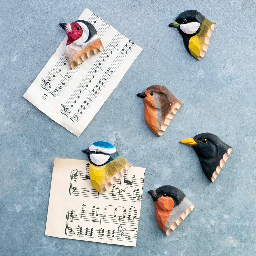 K&uuml;hlschrank, aufgepasst: Diese kleinen Vogel-Magnete sorgen f&uuml;r gute Laune zwischen Einkaufszettel und Postkarte